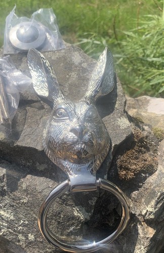 Rabbit door knocker nickel - -,
