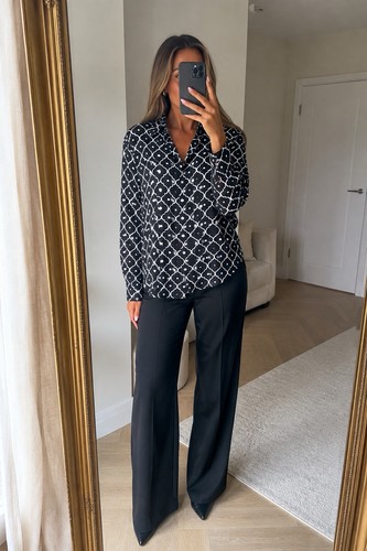 Zara black white - black,