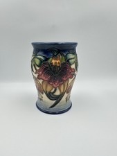 Moorcroft Pottery Anna Lily Trial Vase. 2000 Made, Rare Shape, 13cm Tall Vase
