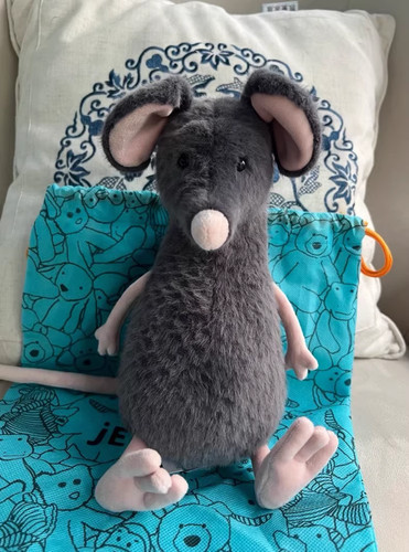 Jellycat lachlan sad rat - sad, rare