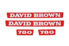 David Brown 780 "Selectamatic" German Red & White Bonnet Set (41063G)