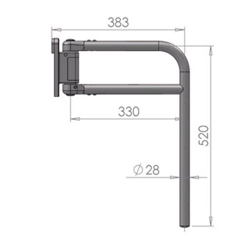 Bus coach mirror arm - mirror,