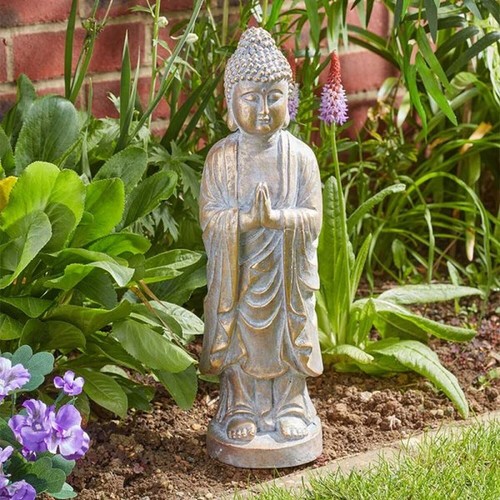 Praying buddha garden statue - buddha,
