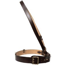 WW2 Reproduction British Army Sam Browne Leather Belt - Dark Brown- Officer
