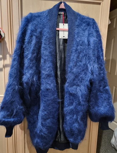 Ladies hand knitted - navy, blue