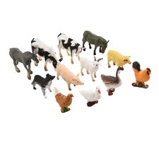 12Pcs Farm Animals Model/Mini