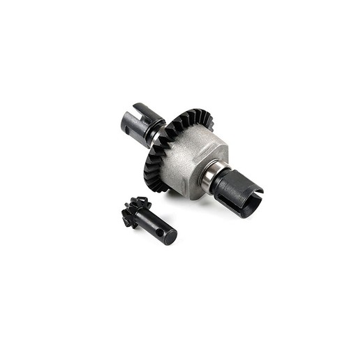 Metal helical gear and - and, drive