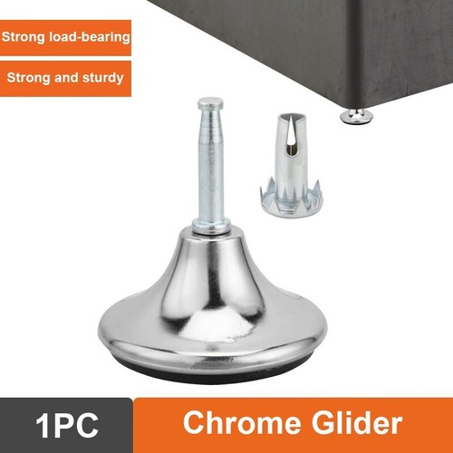 Chrome glider feet leg - feet,