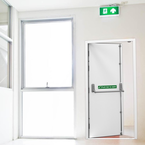 Fire exit door insulated - insulated, |