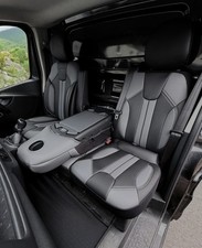 TAILORED SEAT COVERS For VAUXHALL VIVARO B 2015 - 2018 ART. LEATHER (premium)
