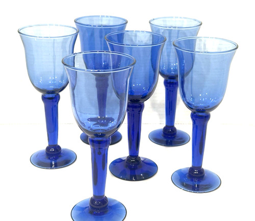 Cobalt blue glassware water - blue,
