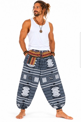 Men cotton harem - harem, pants