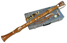 Th. Mollenhauer bass recorder, with great sound! Flap, German handle w.!