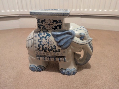 Vintage ceramic elephant plant - elephant,