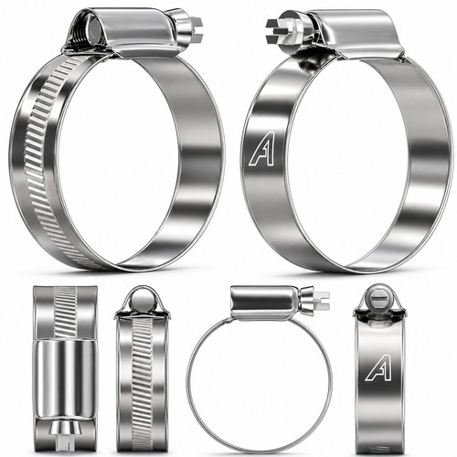 Hose clips stainless steel - hose,