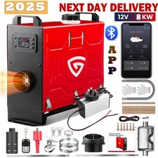 12V 8KW Air Diesel Night Heater APP Remote LCD Monitor For Car Truck Motor Boat