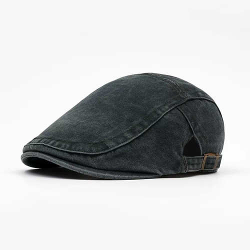 Men flat cap washed newsboy - men,