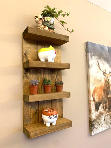Rustic wooden shelves wood - rustic,