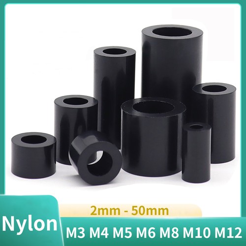 Black nylon standoff - black, plastic