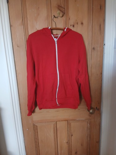 Red zip hoodie primark - red,