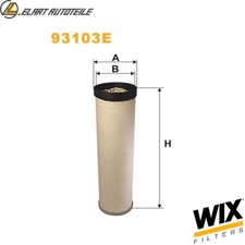 SECONDARY AIR FILTER 93103E FOR DEUTZ-FAHR AGROTRON/TTV ZETOR Forterra 7.1L 6cyl