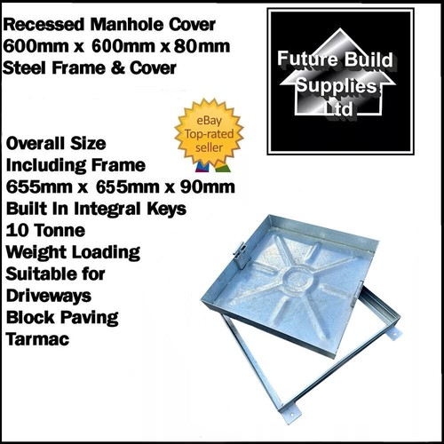 Steel recessed manhole cover - manhole,