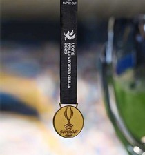 The EU Super Cup 2025 Champions Medal, Final Winner`s Medal for PSG with Ribbon