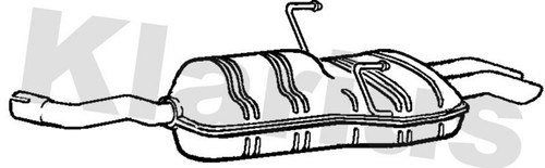 Klarius rr356w muffler exhaust - rr356w,