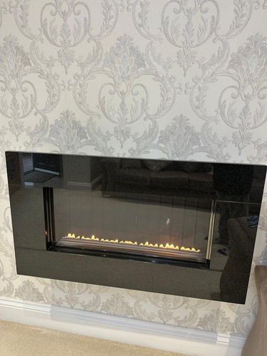 New gas fire wall fitted - new,