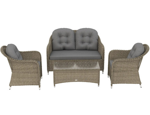 Pieces rattan sofa set - 4,