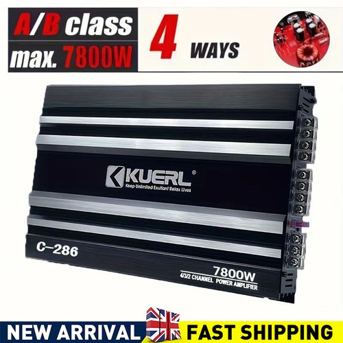 7800w 4ch car power amplifier - 7800w,