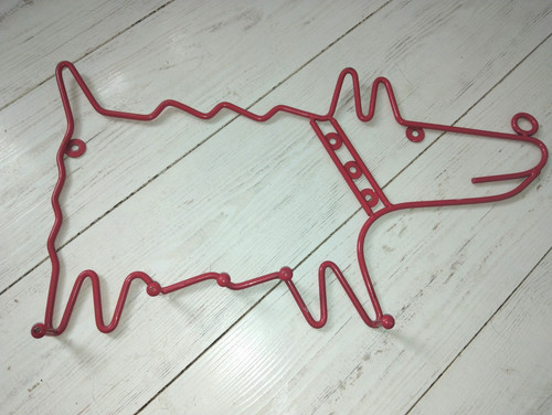 Rare 1990s ikea red - dog, wall