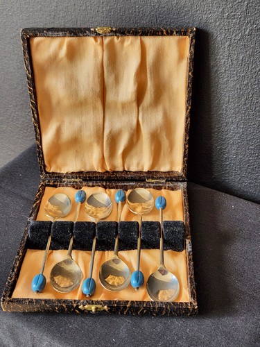 Set six silver plated - of,