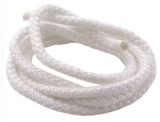 White Heat Resistant Stove Door Rope for Woodburning Stove - per meter