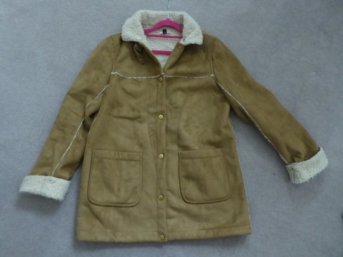 Faux sheepskin jacket coat - faux, jacket/coat