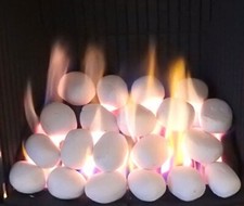 Gas Fire Pebbles White Replacement Ceramic Universal Quality Gas fire Pebbles!!!