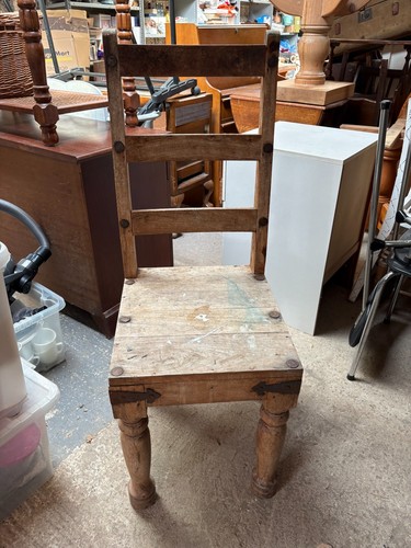 Solid oak dining chair - dining,