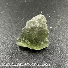 Certified genuine moldavite - emerald green meteorite space rock