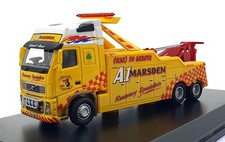 Oxford Diecast 1/76 Scale VOL03REC - A1 Marsden Volvo Recovery Truck - Yellow