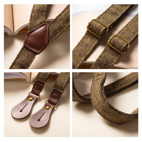 New button trouser braces - trouser,