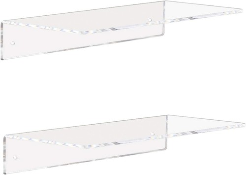 Clear acrylic shelves inch - clear,