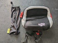 BubbleBum Booster Inflatable Backless Car Seat Portable Travel Black, 40-100 lbs