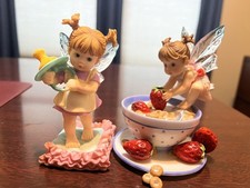 Enesco Set of 2 My Little Kitchen Fairies Cereal & Baby Binkie Fairy Figurines
