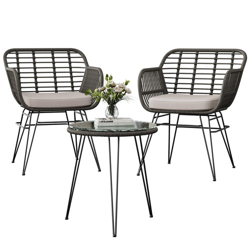 Piece rattan garden bistro - 3,