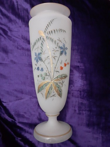 Opaline glass vase - *opaline, antique