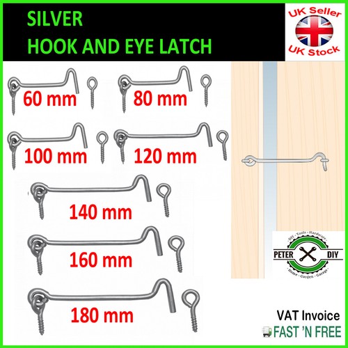 Hook and eye galvanised steel - hook,
