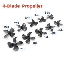 Model Boat 4-Blade Black