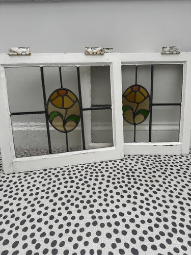 Stained glass window wooden - glass,