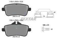 Brake pads 2521509 TEXTAR for
