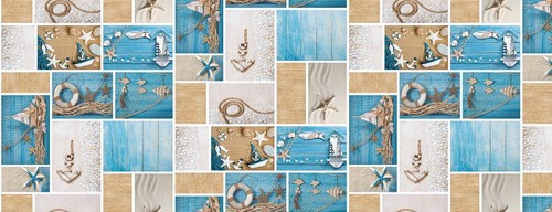 Patchwork anchor star fish - anchor,